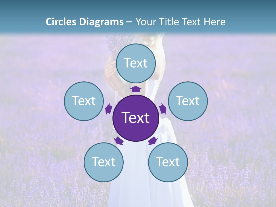 Outdoors Violet Love PowerPoint Template