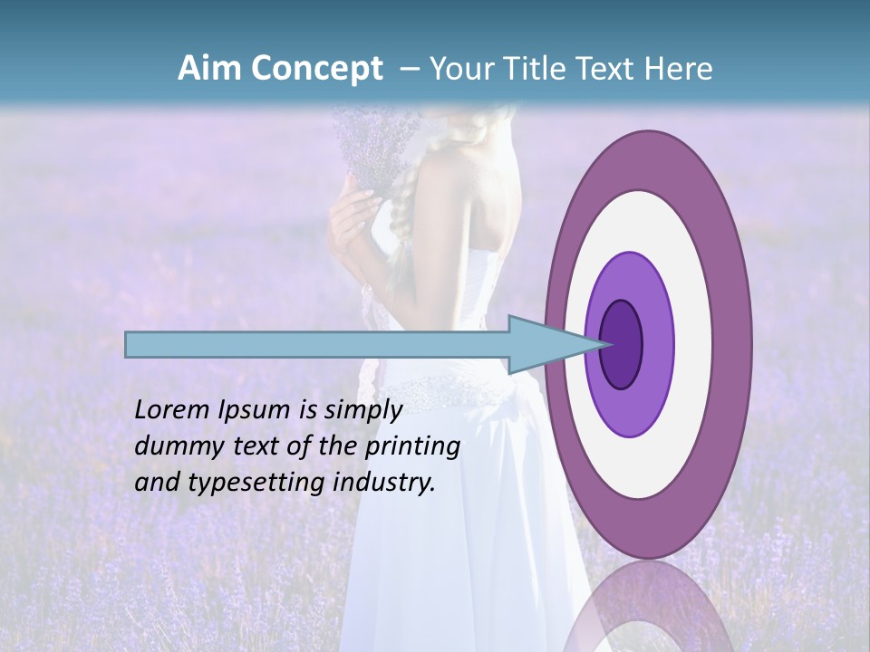 Outdoors Violet Love PowerPoint Template