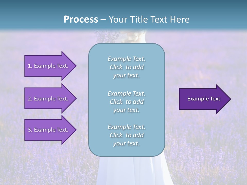 Outdoors Violet Love PowerPoint Template