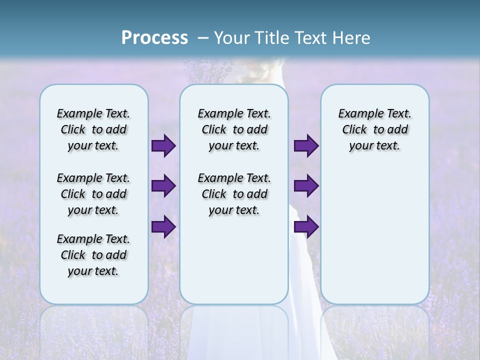 Outdoors Violet Love PowerPoint Template
