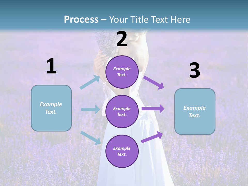 Outdoors Violet Love PowerPoint Template