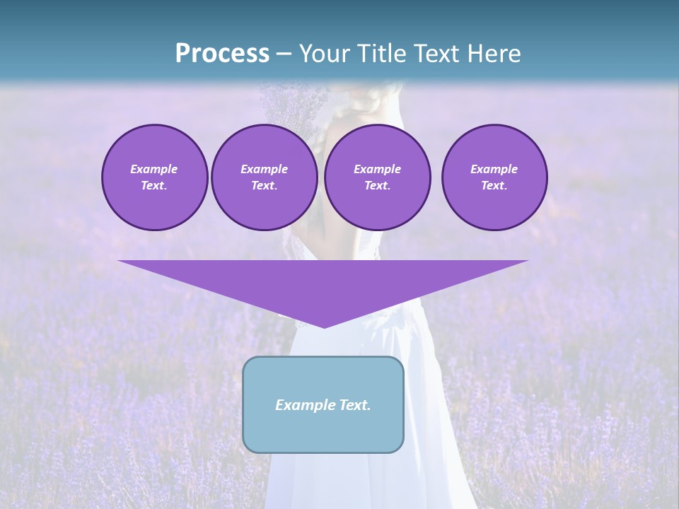 Outdoors Violet Love PowerPoint Template