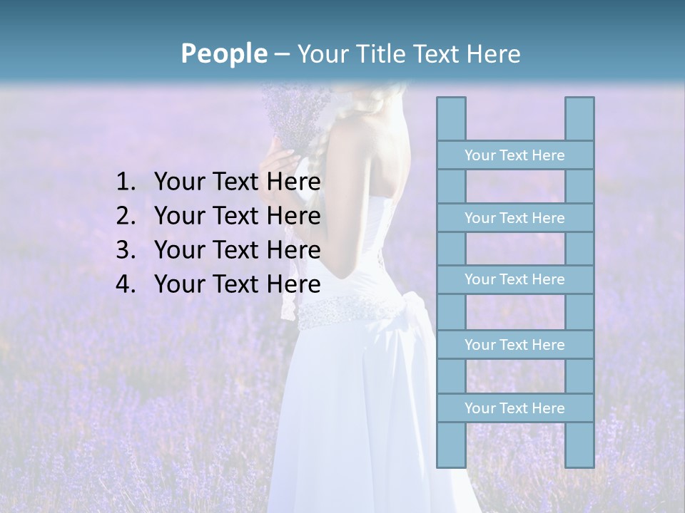 Outdoors Violet Love PowerPoint Template