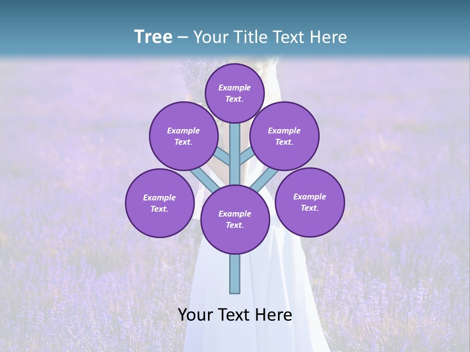 Outdoors Violet Love PowerPoint Template