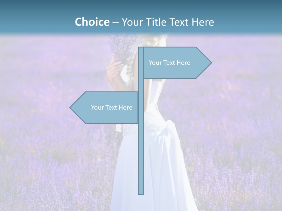 Outdoors Violet Love PowerPoint Template