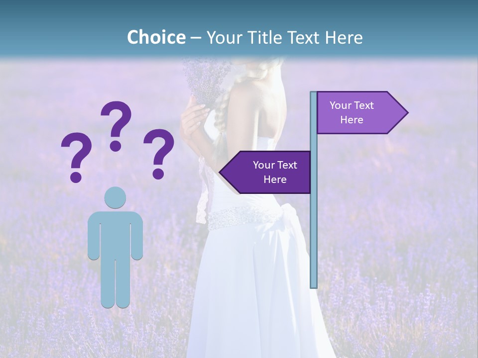 Outdoors Violet Love PowerPoint Template