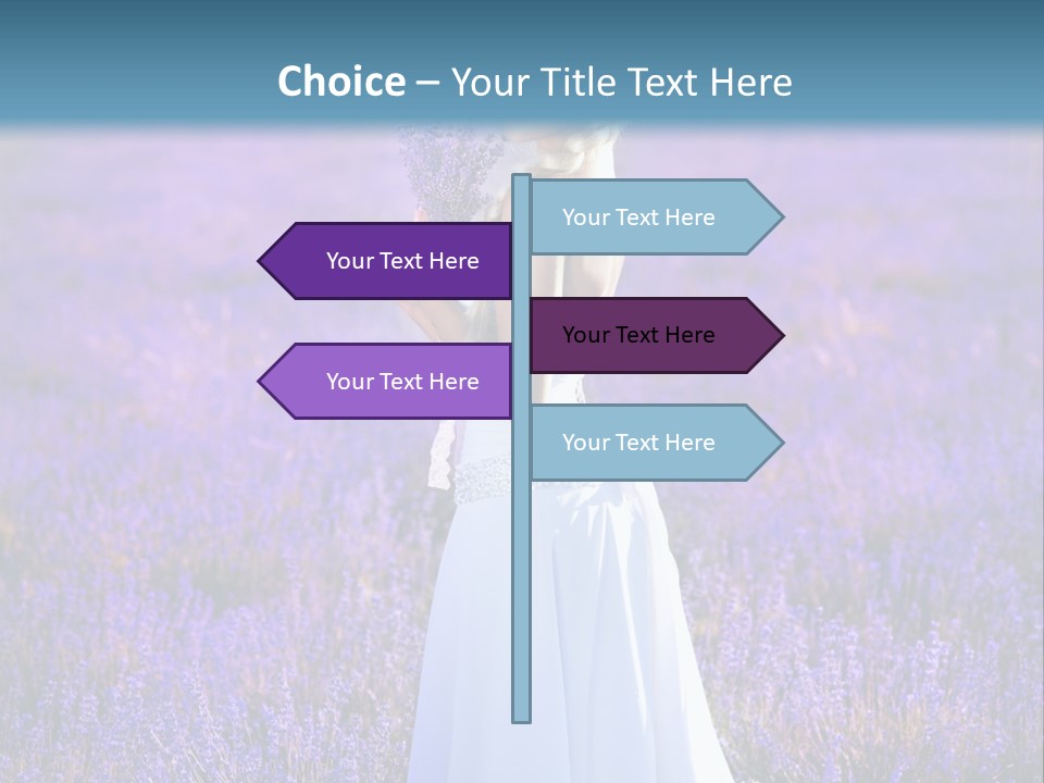 Outdoors Violet Love PowerPoint Template