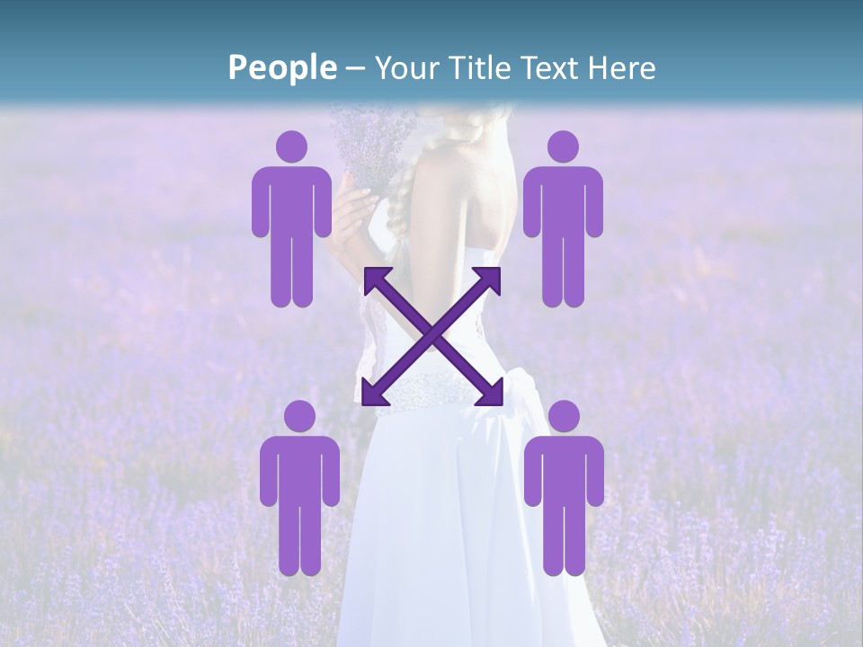 Outdoors Violet Love PowerPoint Template