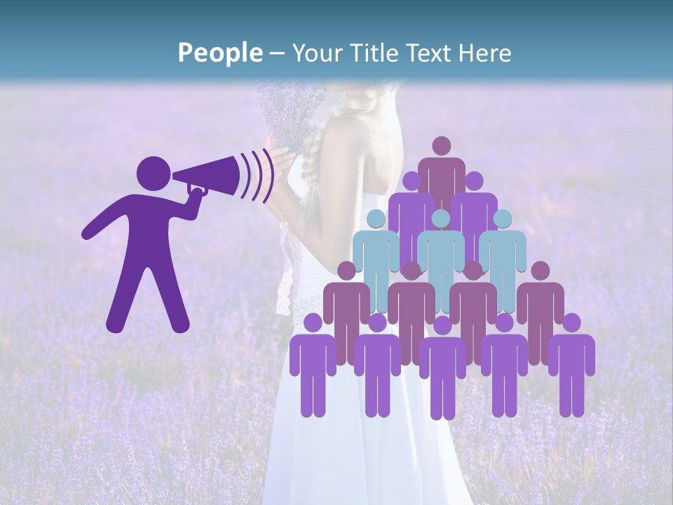 Outdoors Violet Love PowerPoint Template