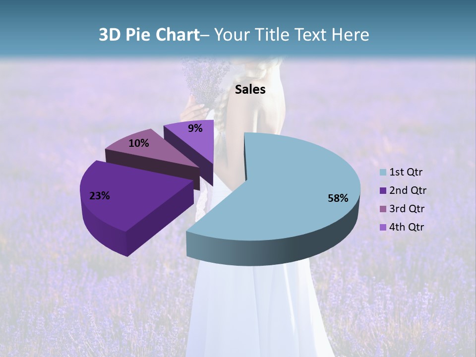 Outdoors Violet Love PowerPoint Template