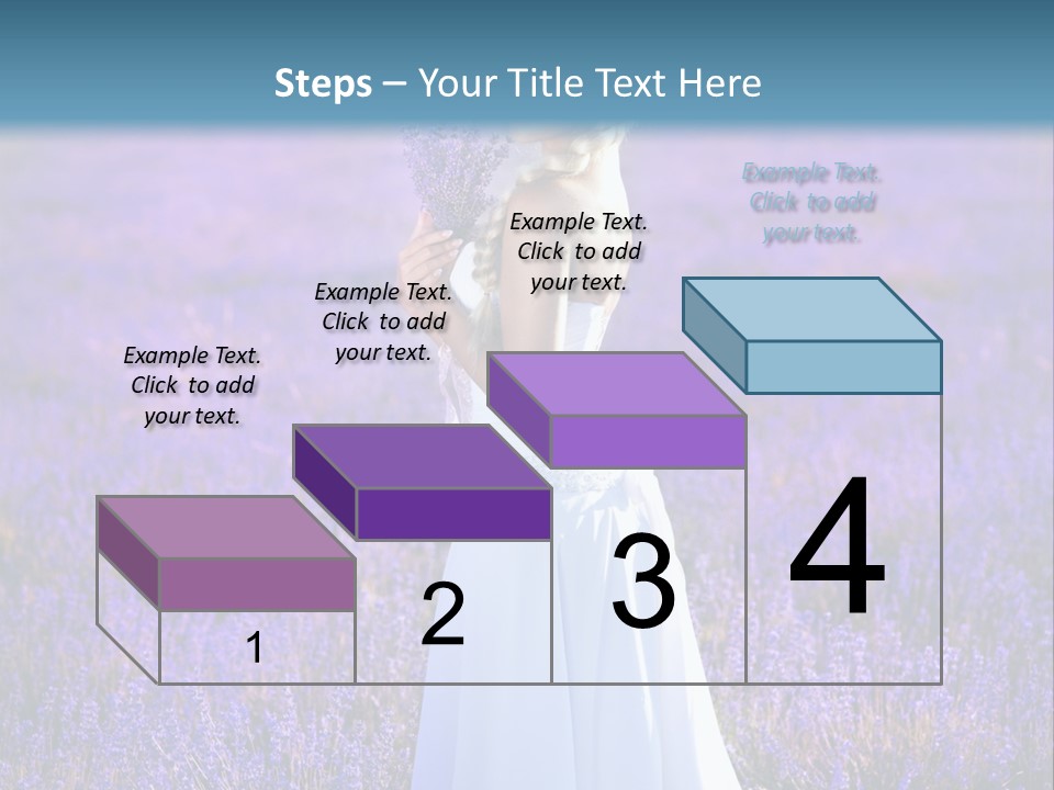 Outdoors Violet Love PowerPoint Template