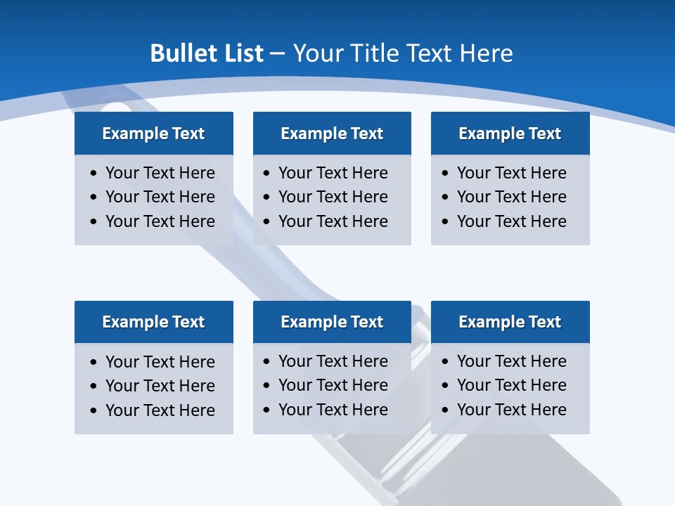Bristle Symbol Household PowerPoint Template