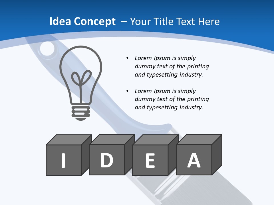 Bristle Symbol Household PowerPoint Template