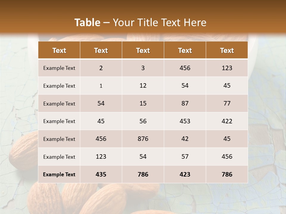 Pile Recipe Macro PowerPoint Template