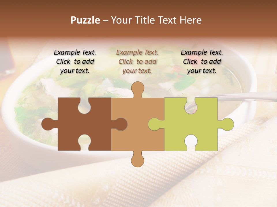 Spoon Spring Cuisine PowerPoint Template