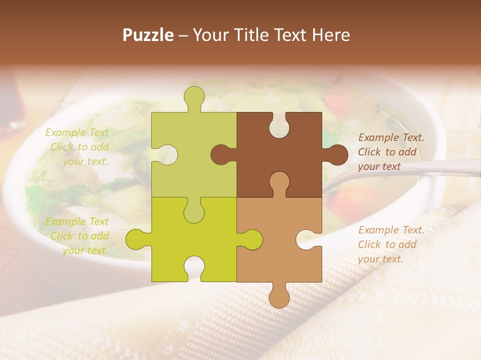 Spoon Spring Cuisine PowerPoint Template