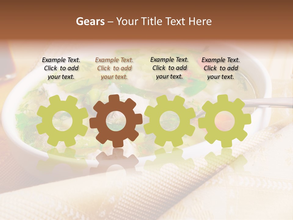 Spoon Spring Cuisine PowerPoint Template