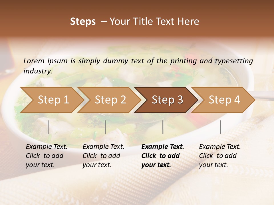 Spoon Spring Cuisine PowerPoint Template