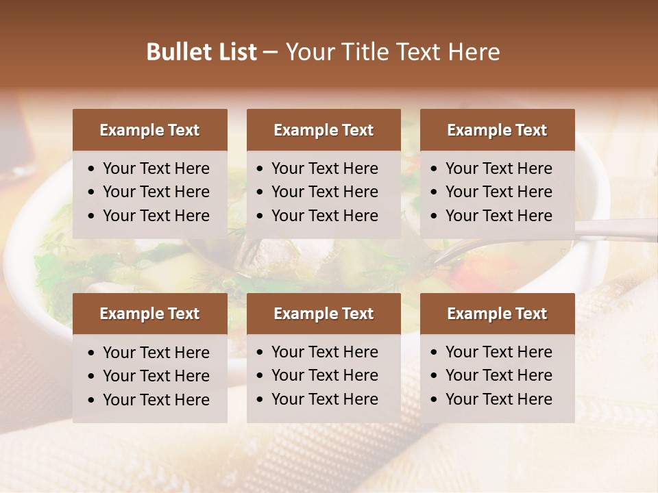 Spoon Spring Cuisine PowerPoint Template