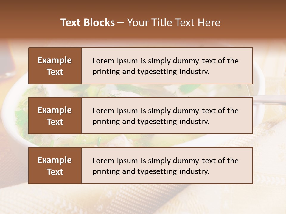 Spoon Spring Cuisine PowerPoint Template