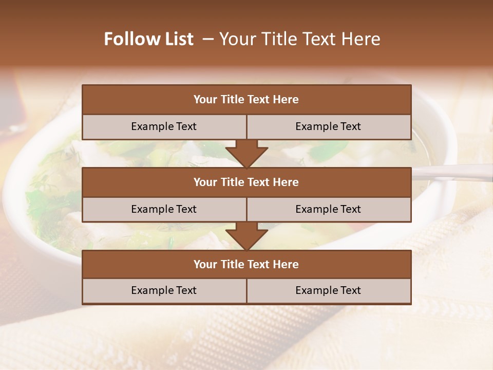 Spoon Spring Cuisine PowerPoint Template