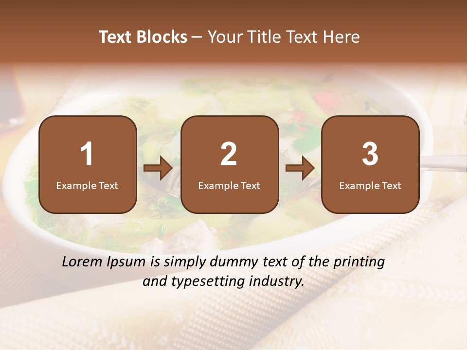 Spoon Spring Cuisine PowerPoint Template