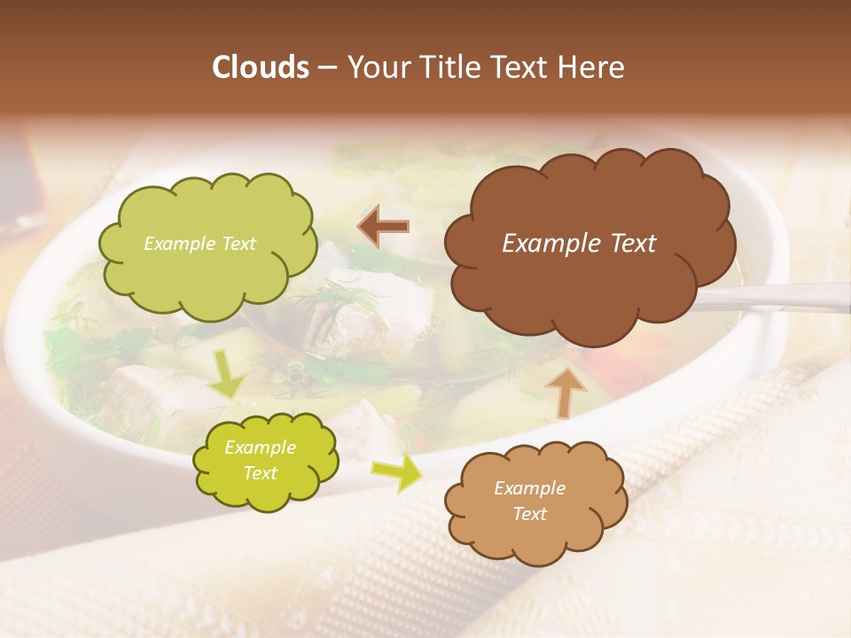 Spoon Spring Cuisine PowerPoint Template