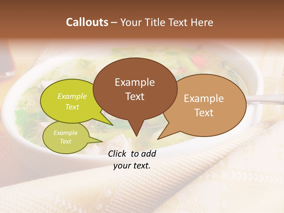 Spoon Spring Cuisine PowerPoint Template