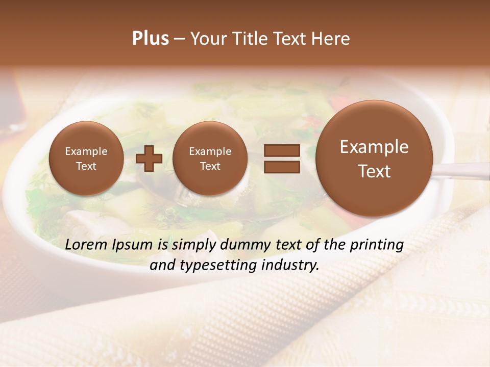 Spoon Spring Cuisine PowerPoint Template