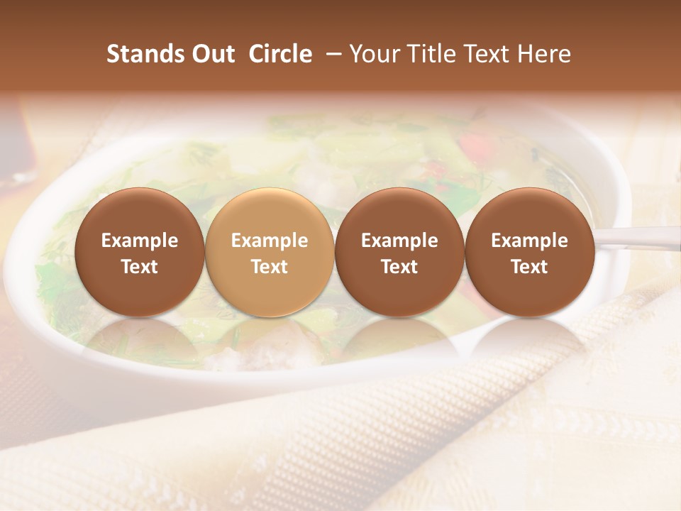 Spoon Spring Cuisine PowerPoint Template