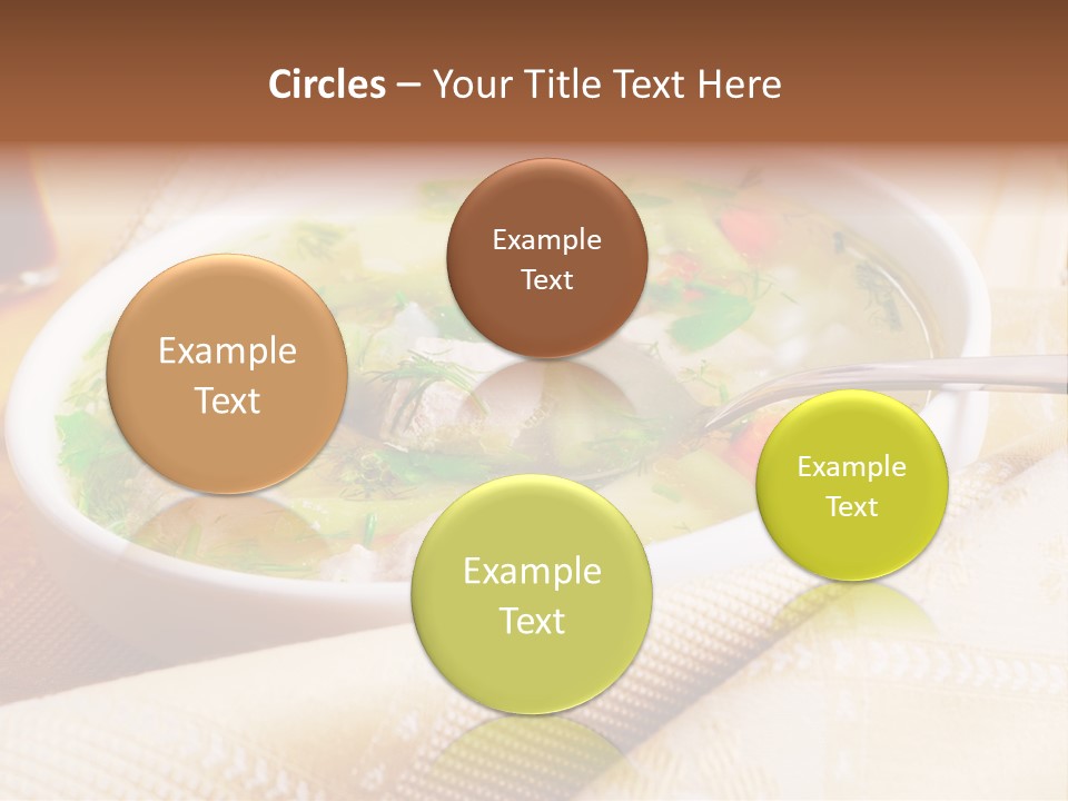 Spoon Spring Cuisine PowerPoint Template