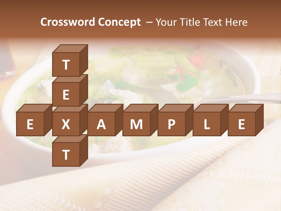 Spoon Spring Cuisine PowerPoint Template