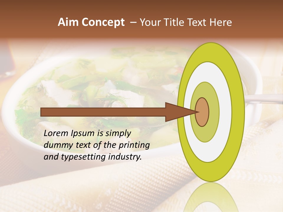 Spoon Spring Cuisine PowerPoint Template