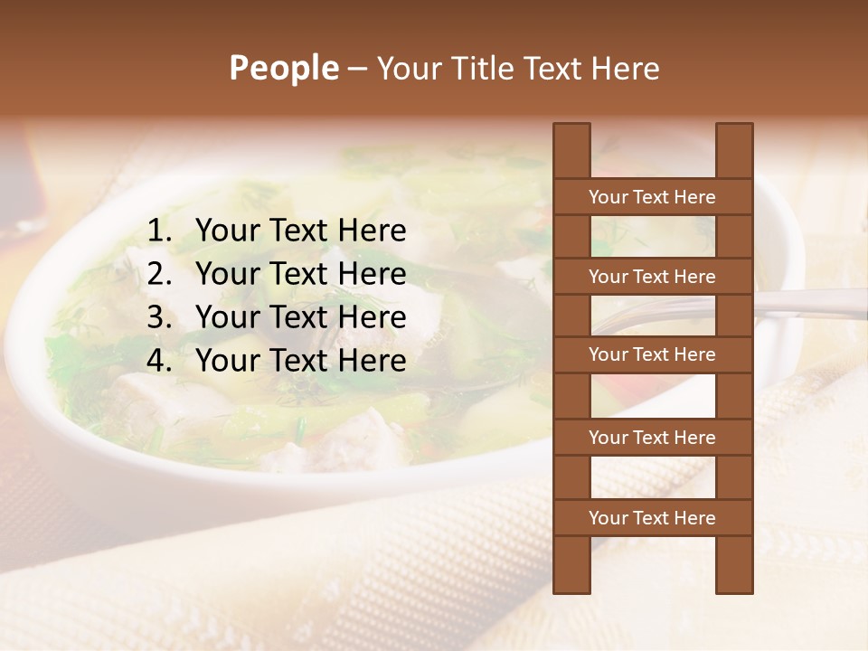 Spoon Spring Cuisine PowerPoint Template