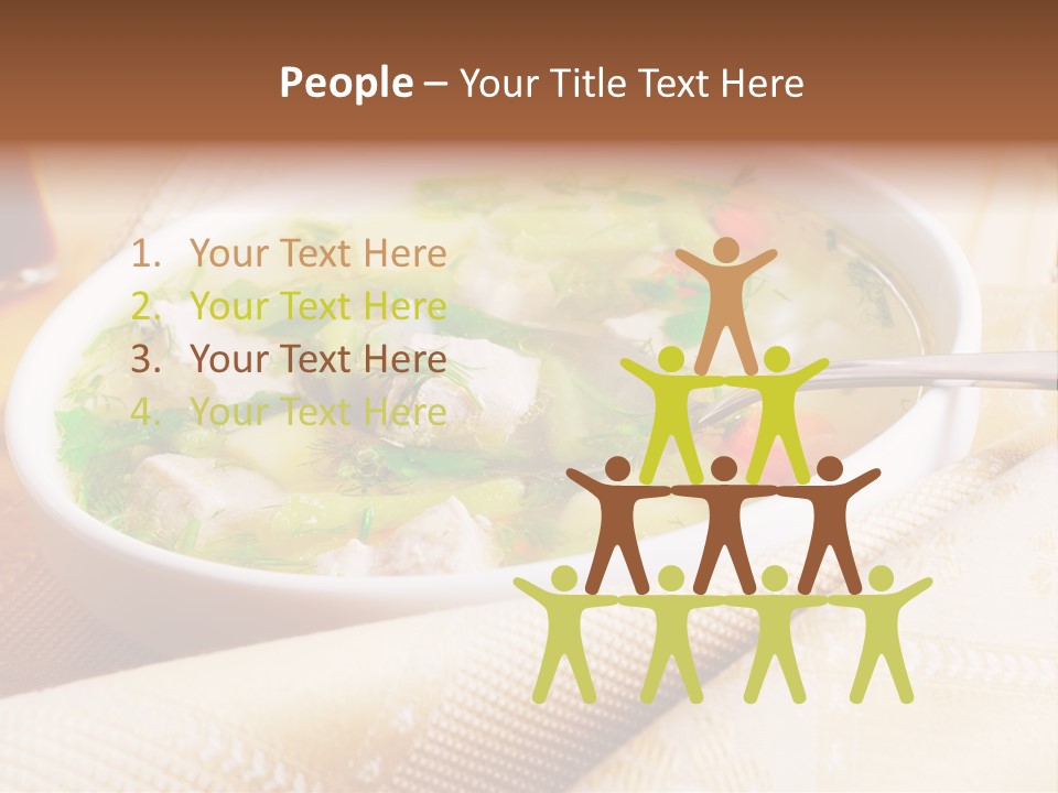 Spoon Spring Cuisine PowerPoint Template