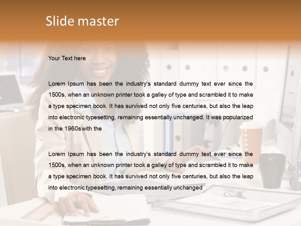 Writing Cheerful Black PowerPoint Template
