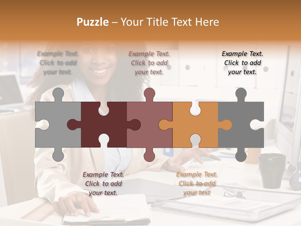 Writing Cheerful Black PowerPoint Template