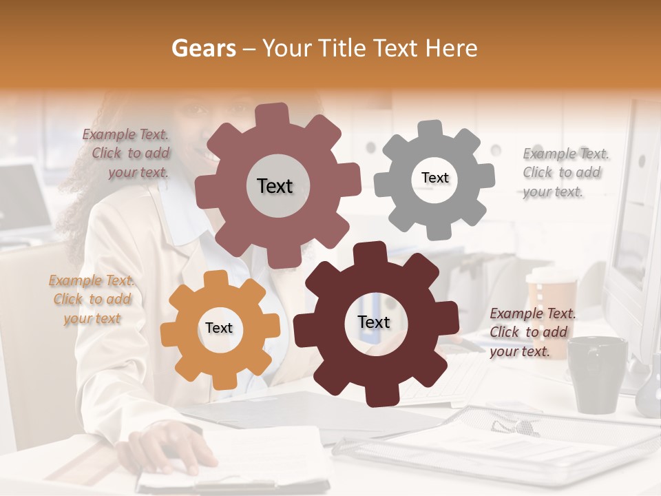 Writing Cheerful Black PowerPoint Template