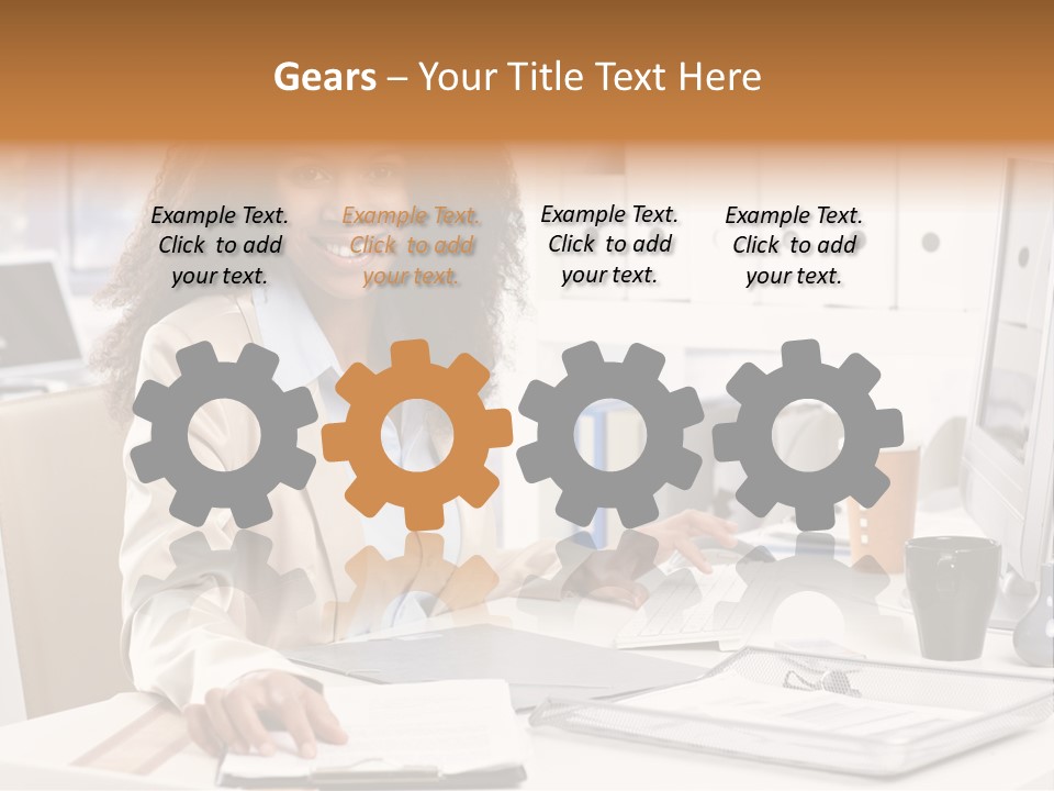 Writing Cheerful Black PowerPoint Template