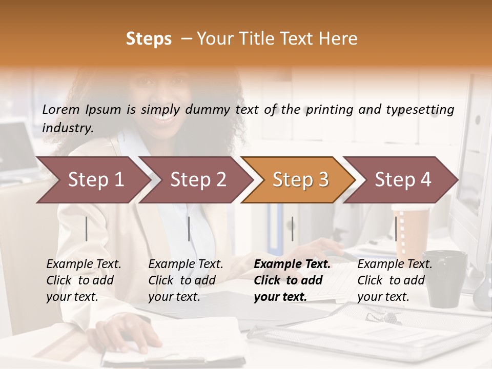 Writing Cheerful Black PowerPoint Template