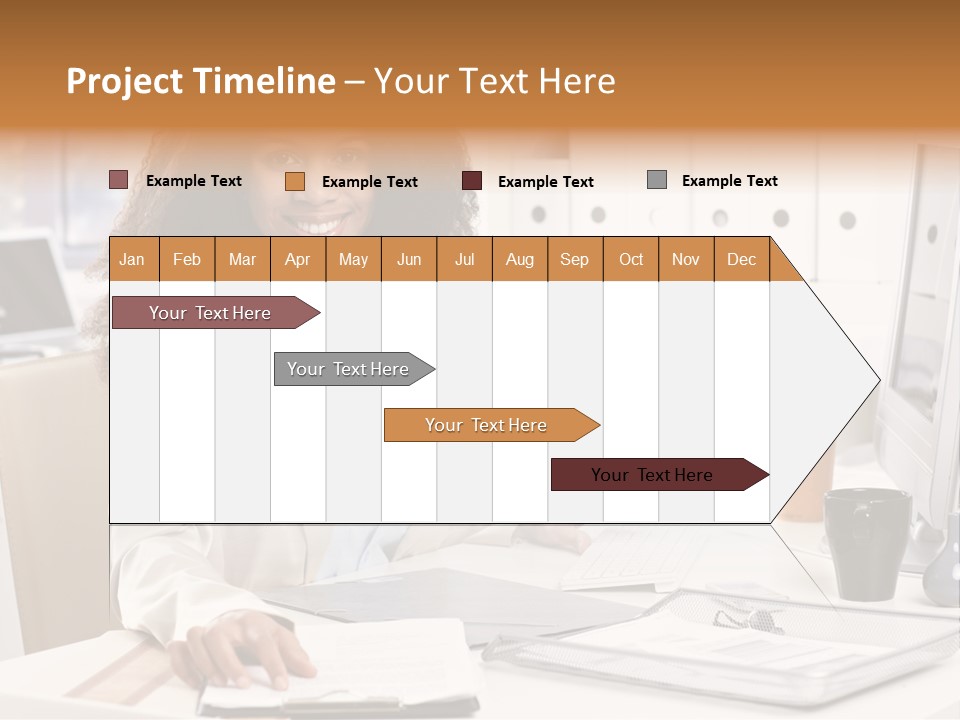 Writing Cheerful Black PowerPoint Template