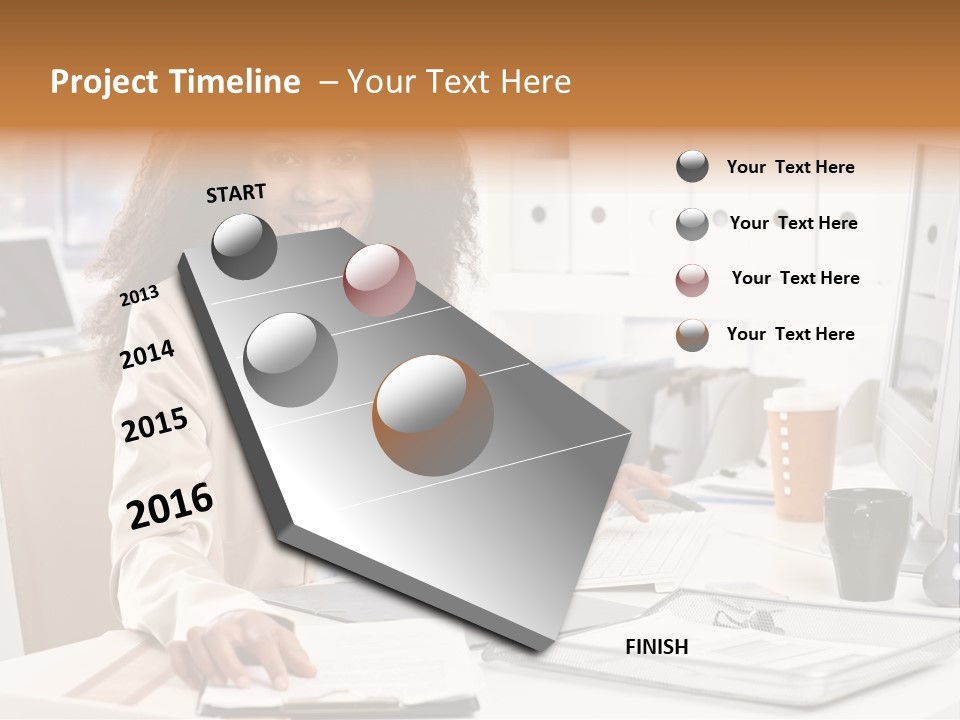 Writing Cheerful Black PowerPoint Template