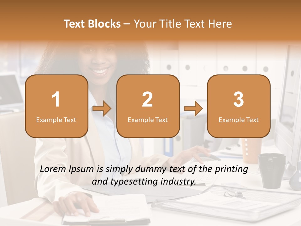 Writing Cheerful Black PowerPoint Template