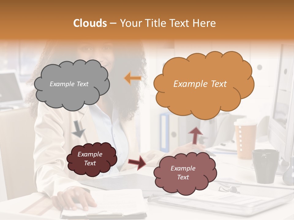 Writing Cheerful Black PowerPoint Template