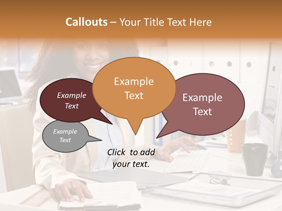 Writing Cheerful Black PowerPoint Template