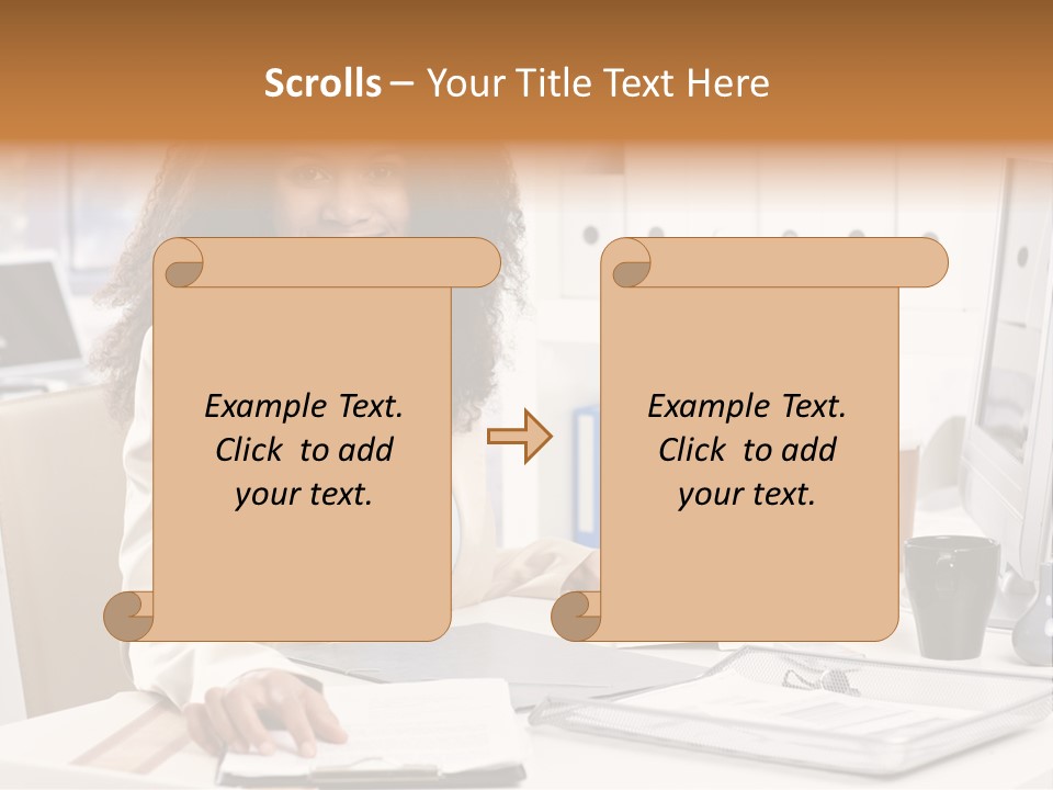 Writing Cheerful Black PowerPoint Template