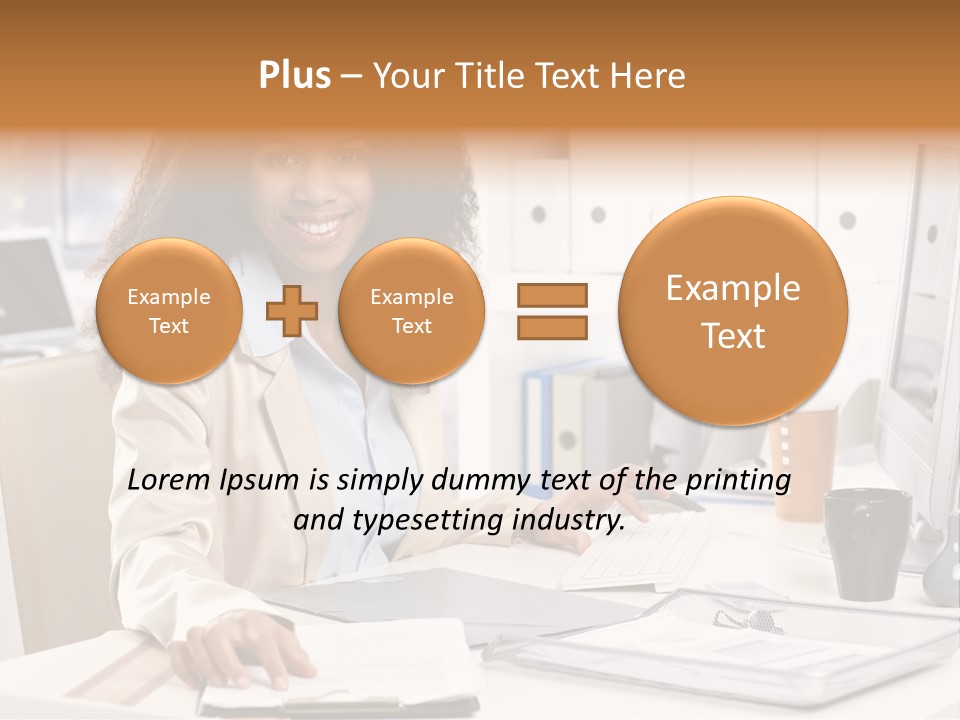 Writing Cheerful Black PowerPoint Template