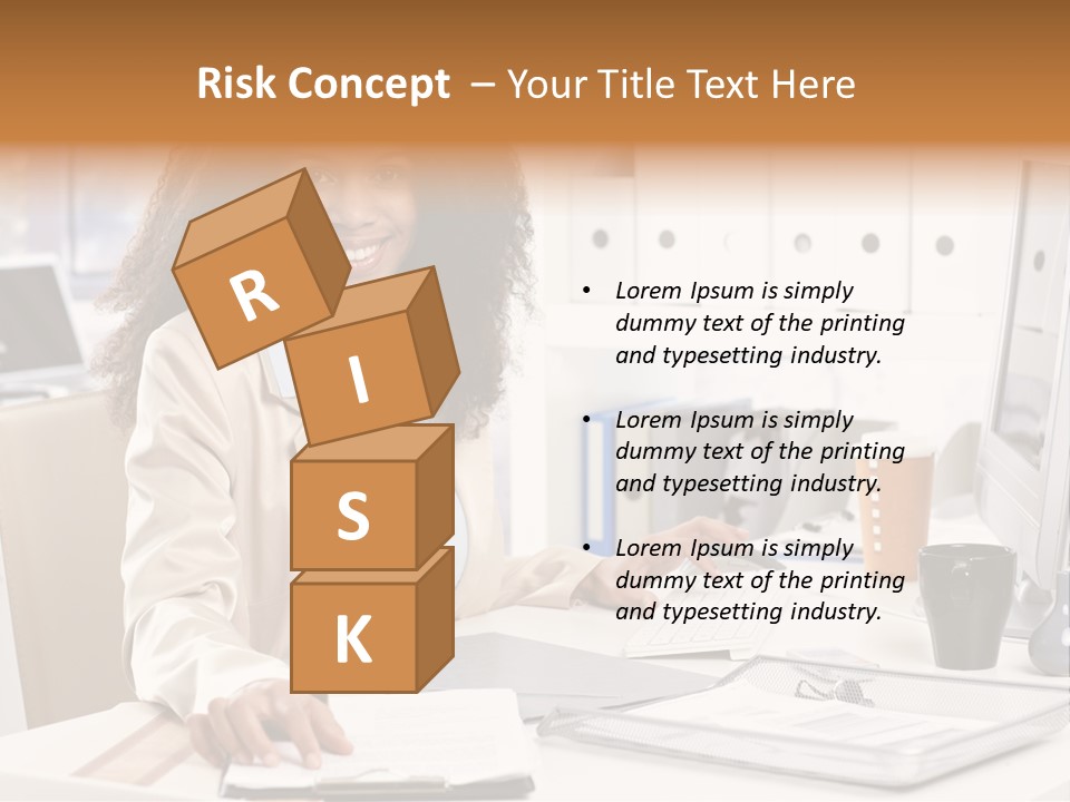 Writing Cheerful Black PowerPoint Template