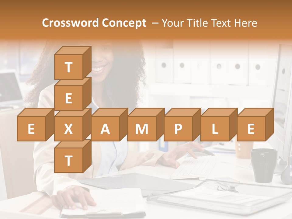 Writing Cheerful Black PowerPoint Template