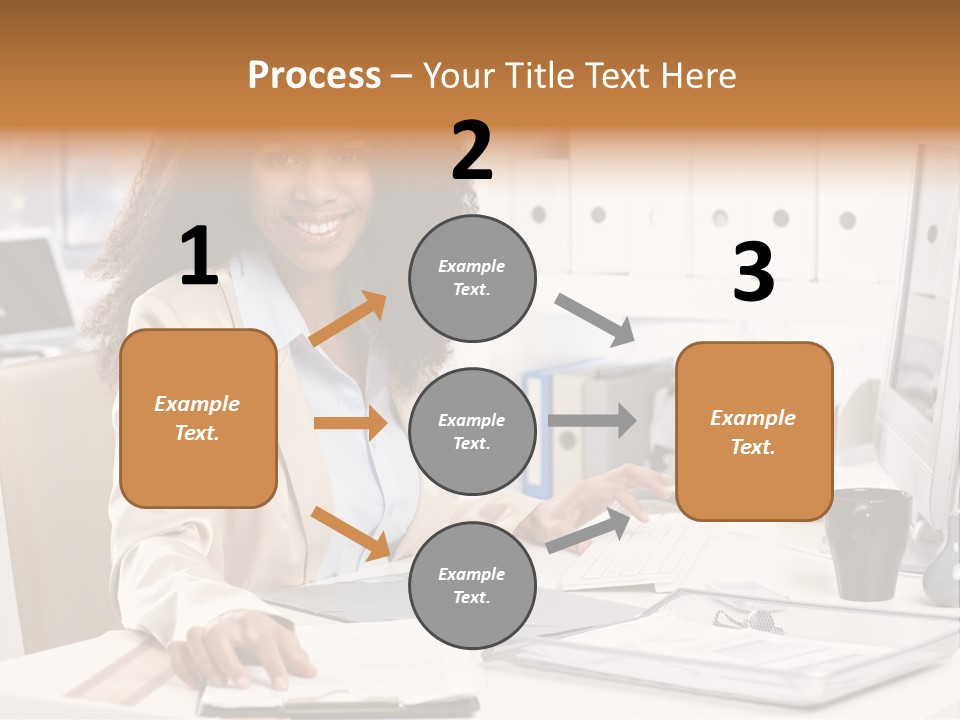 Writing Cheerful Black PowerPoint Template
